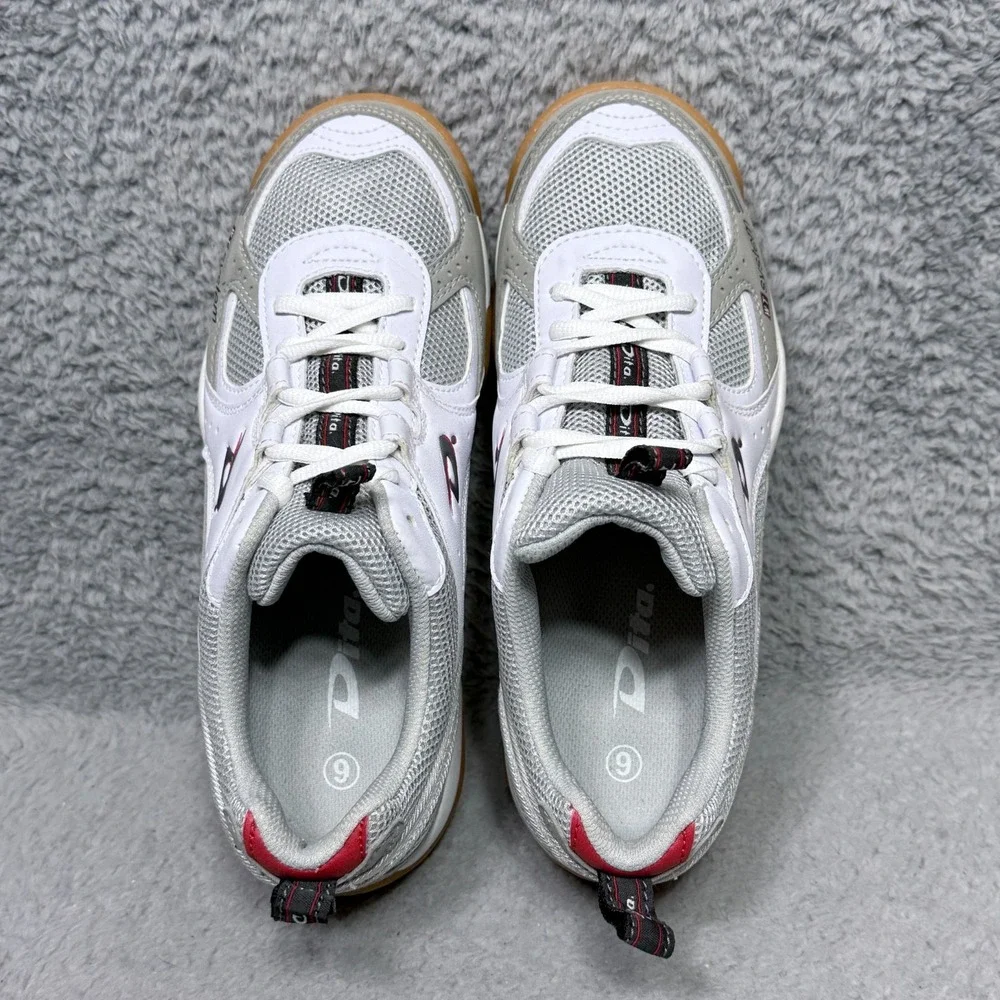 Dita WT System Womens Size 8.5 Indoor Court Shoes Sneakers Gray‎ White